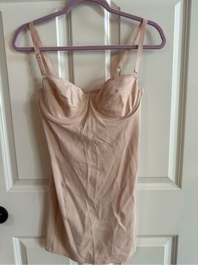 Nancy Ganz Nude Shaping Chemise with Built-In Bra